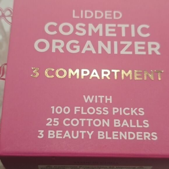 Juicy Couture Home JC Butterfly Logo Lidded Cosmetic Organizer Set - Picture 7 of 8